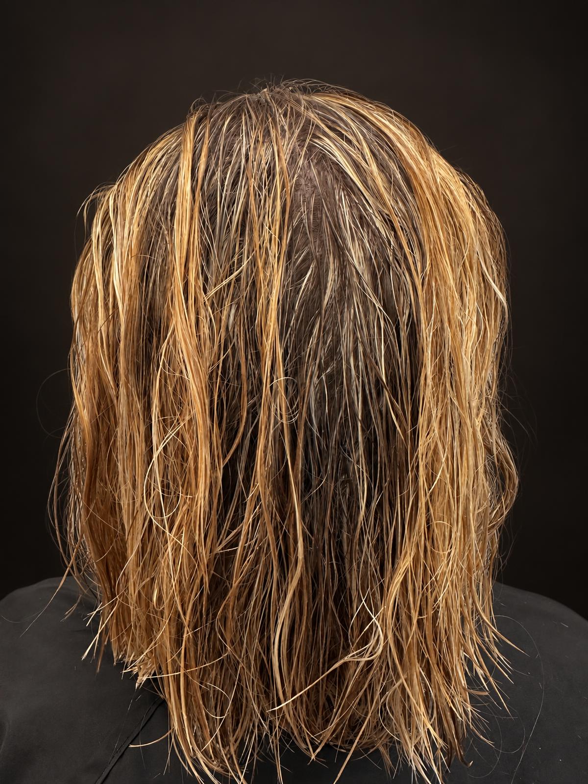 Von Blond zu Rubin – vorher